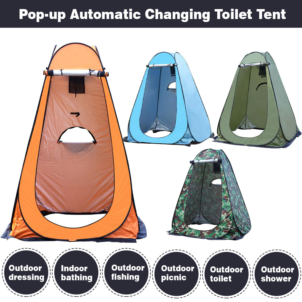 Cheap Goat Tents Pop Up Pod Privacy Nature Tent Changing Room Outdoor Awnings Portable Tarp Shower Camp Toilet Rain Shelter For Camping Accessory   
